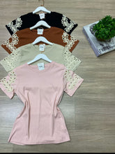 Blusa em Algodão e Malha