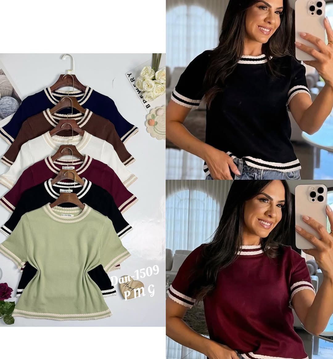 Blusa Modal Confort Borda Importada