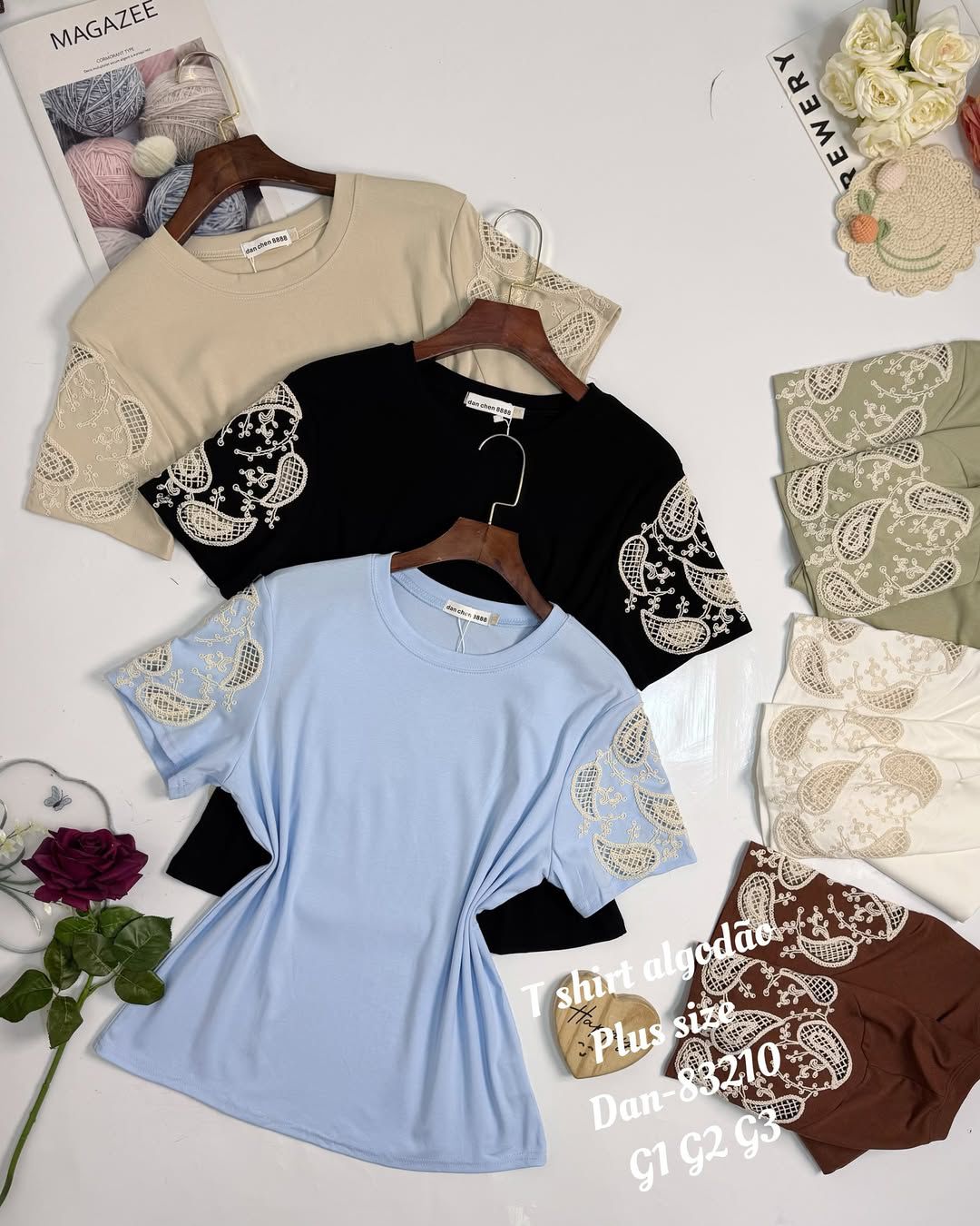 T-Shirt Algodão com Elastano